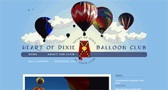 Desktop Screenshot of heartofdixieballoonclub.com